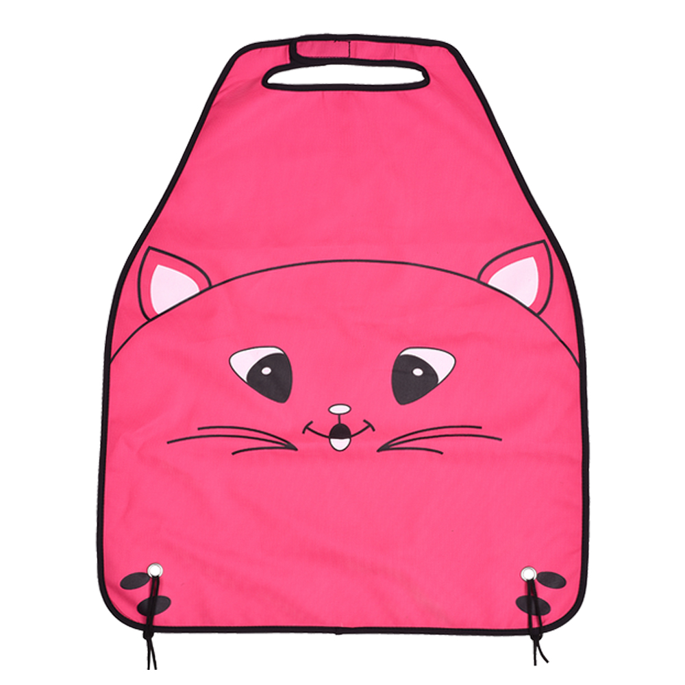 Защита на спинку переднего сиденья (Кикмат/Незапинайка) Little Car 60х48 см (Киса розовая)