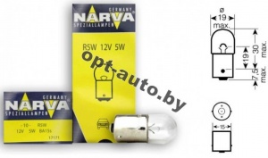  Narva  12v   5w (R5W-BA15s) (17171)