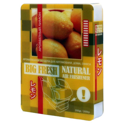 Ароматизатор под сиденье "BIG FRESH" ароматный лимон (200гр) BF-15  