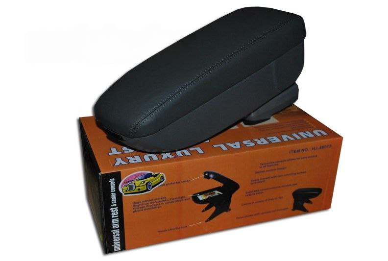 Подлокотник универсальный HJ-48019 GY Слайдер, кожазам серый