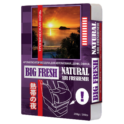 Ароматизатор под сиденье "BIG FRESH" тропическая ночь (200гр) BF-112  