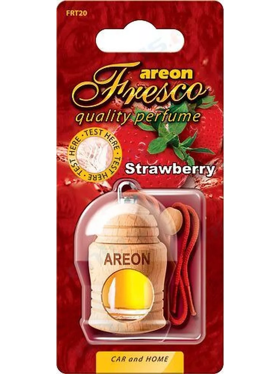 Ароматизатор дер. бутылка AREON FRESCO Клубника
