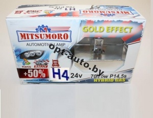  MITSUMORO 4  24v 70/75wP43t +50% gold effect  2 . ()