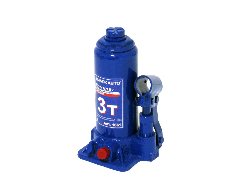 Домкрат гидравлический  3т h=180-350мм МАЯКАВТО™в кейсе (1661)
