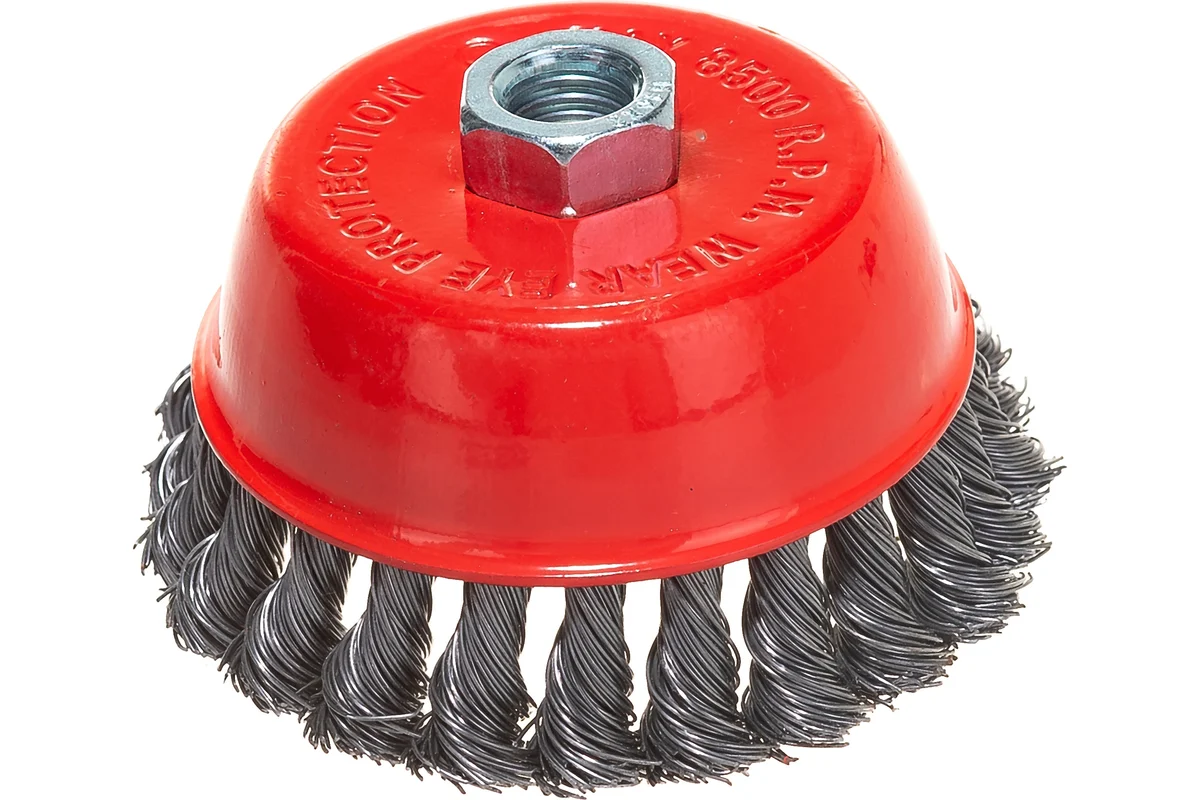 Щётка металл. для УШМ 100мм/М14 кручёная (чашка) М5 (656100м)