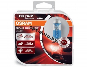  Osram NIGHT BREAKER LASER H4 12V +130% DUOBOX