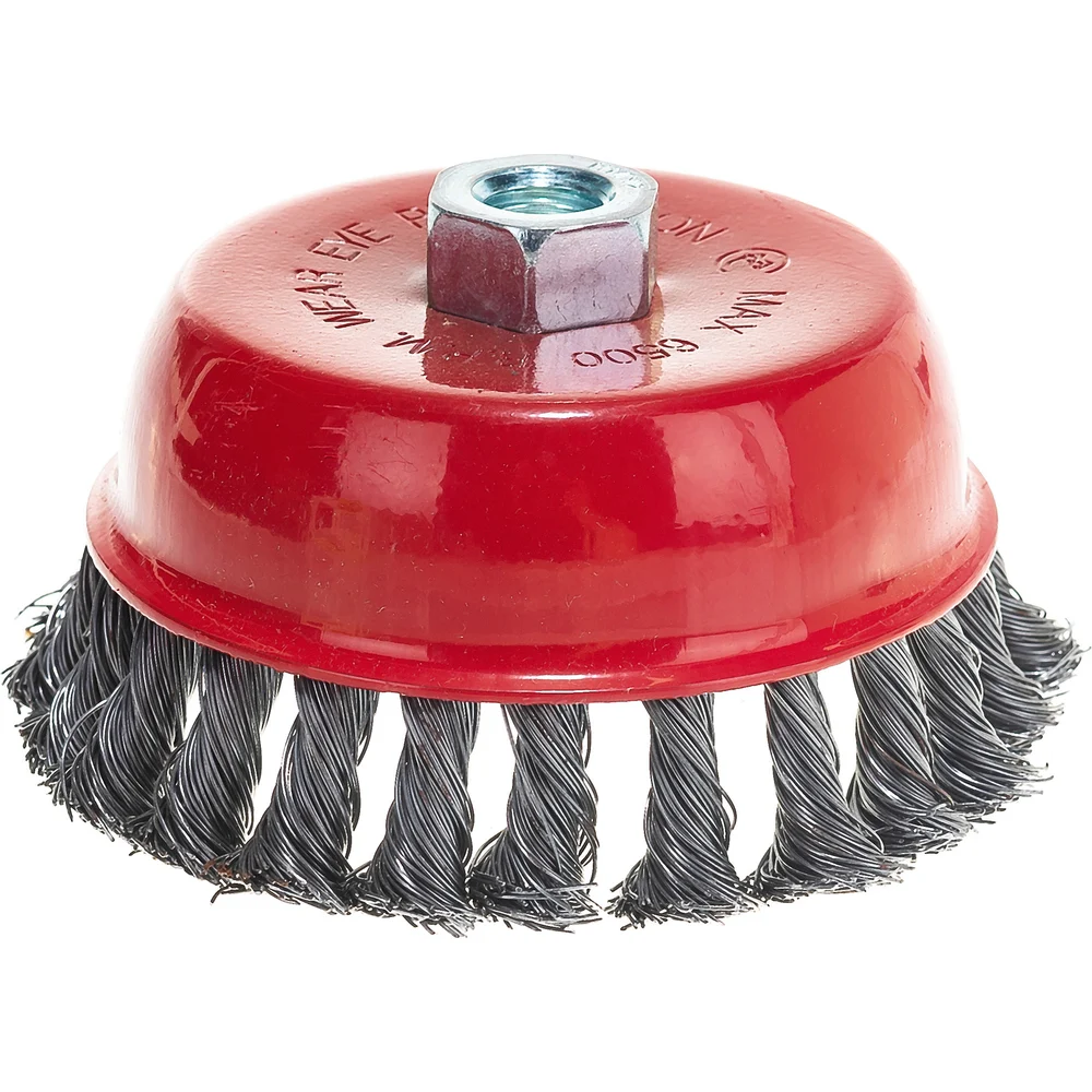 Щётка металл. для УШМ 125мм/М14 кручёная (чашка) М5 (656125м)