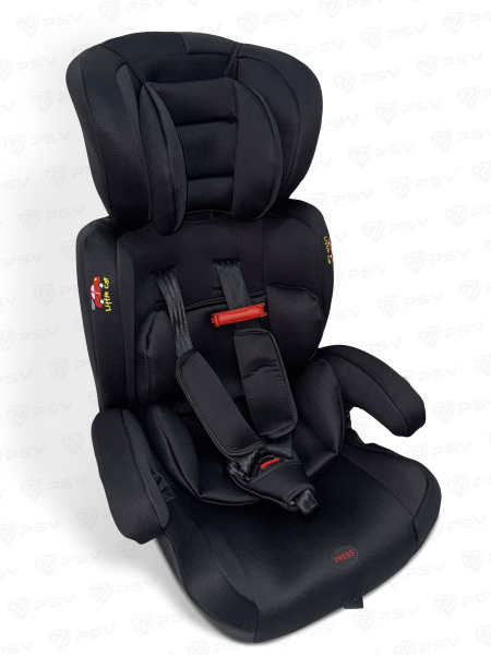 Автокресло детское 9-36 кг (Группа I, II, III) Little Car 515 Черный