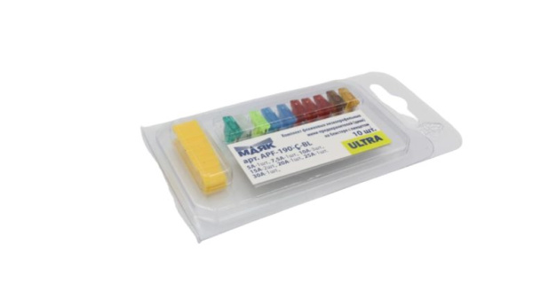 Предохранитель МАЯК микро фл. цинк УЛЬТРА (к-т бл.10шт.с пинц ) низкопроф (APF-190-C-BL)