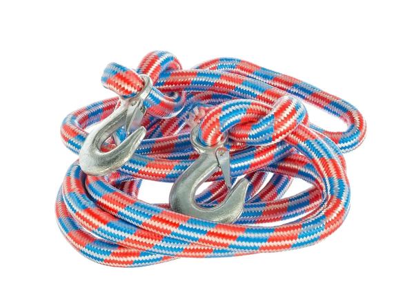 Трос буксировочный альпийский шнур 2 крюка 12 т - 4,8м АВТОСТОП (AB-12Ш)