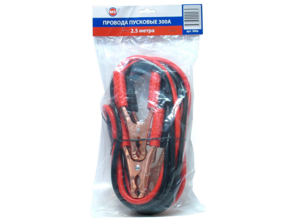Провода прикуривателя 300А - 2,5 метра М5 (300а)
