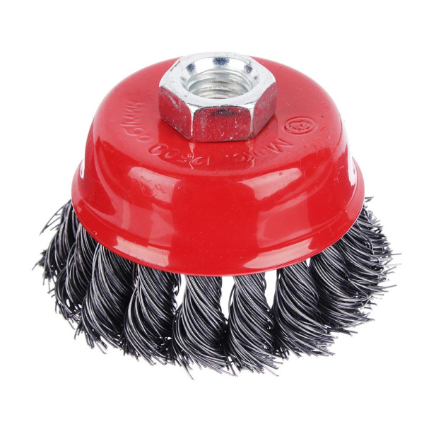 Щётка металл. для УШМ 75мм/М14 кручёная (чашка) М5 (65675м)