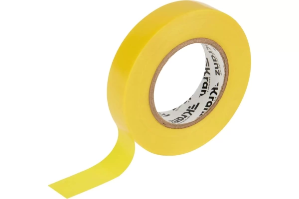 Изолента Kranz 19 мм 25 м желтая