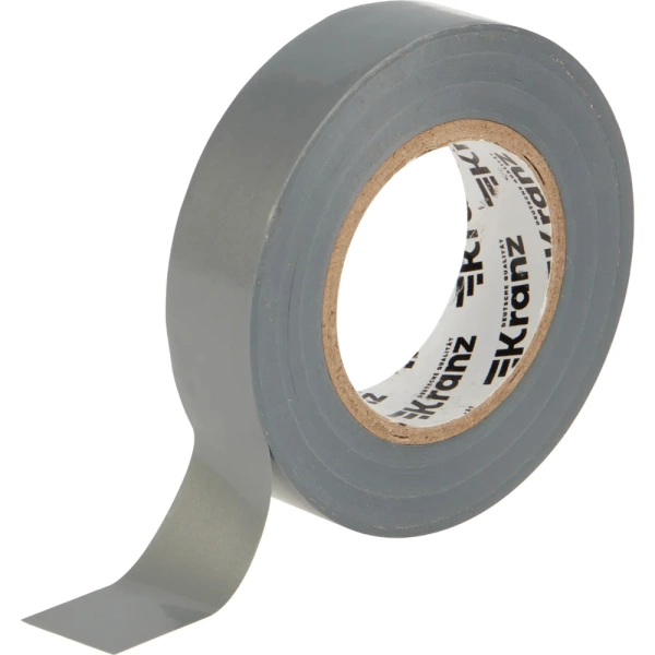 Изолента Kranz 19 мм 25 м серая