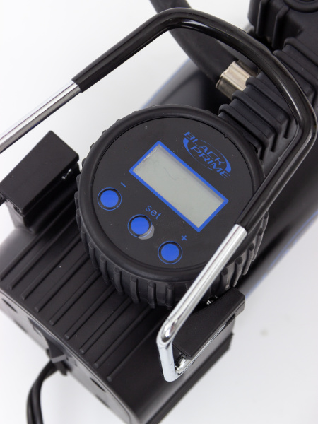 Компрессор Black Prime BP004 в кейсе с инструм. цифр. дисплеем, автостоп, перчатки