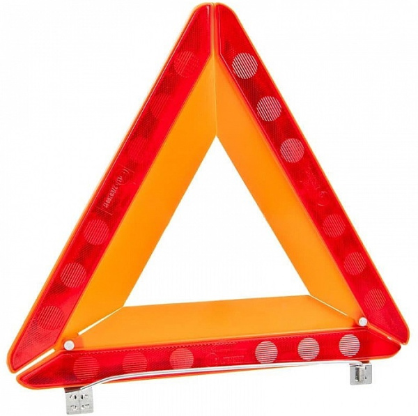 Аварийный знак большой в коробке EZN-01 (треугольник, цинковая опора) СИМ-ПЛАСТ