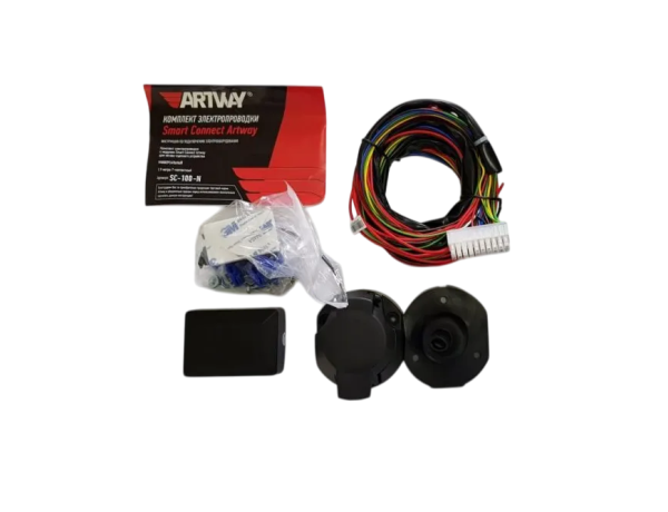 Разъем прицепа+электр. унив. к-т Smart Connect Artway 1.9м 7-контактная обновленная (SC-100 N_p)