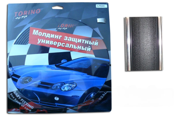 Молдинги на кузов а/м HJ-PM420 черный 3,4см*8м