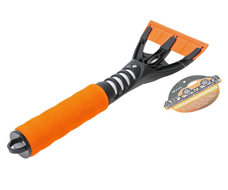 Скребок зимний АВТОСТОП AB-2178 для льда с мягкой ручкой, длина 29см, ширина лезвия 11см