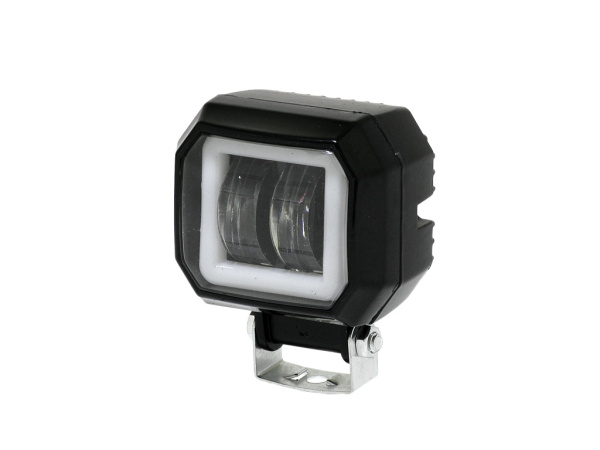 Противотуманная фара светодиод. "М5" 2 Cree smd 20 Вт, 2х10 Вт, 12-36 В, 85х65х50 мм, квадр. комбо (103020)