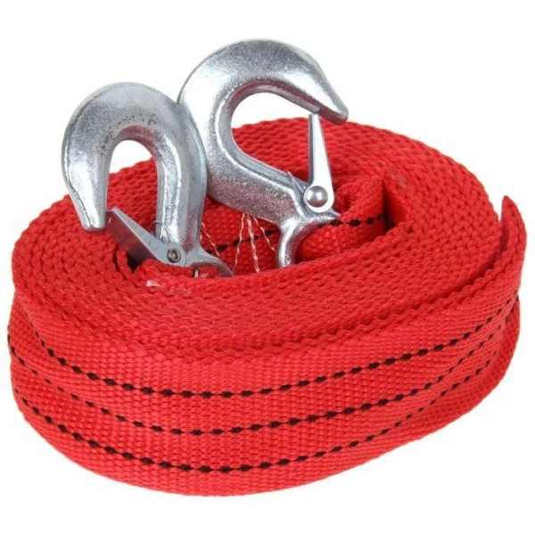 Трос буксировочный 2 крюка 10 т - 5 метров деш. (Россия)